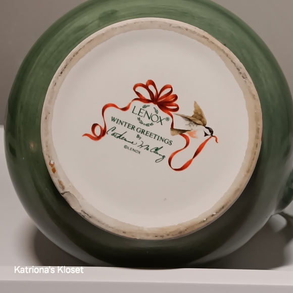 Lenox Winter Greetings Earthenware Pitcher - Picture 10 of 11